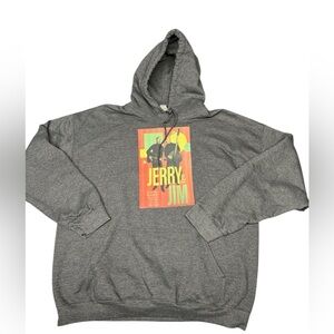Jerry‎ Seinfeld & Jim Gaffigan 2023 Tour Poster Men’s Charcoal Hoodie Size XL